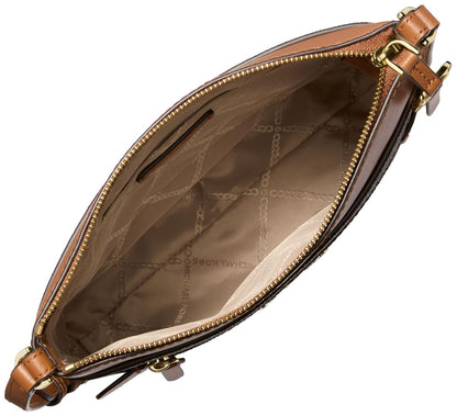 Michael Kors Jet Set Charm Small Flat Crossbody Bag, Gold-Tone Hardware/Brown/Acorn, One Size
