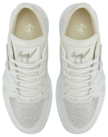 Giuseppe Zanotti,Talon Low-Top Sneakers Leather, 12, White