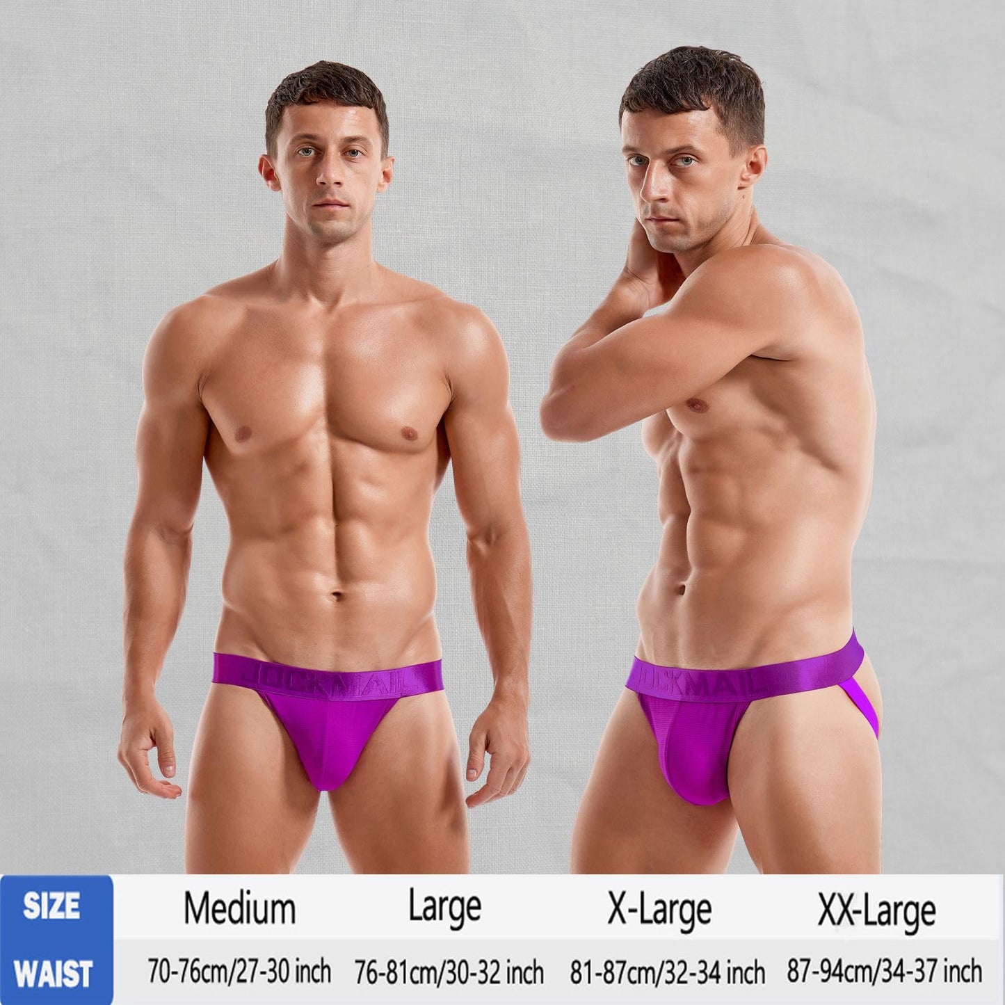 JOCKMAIL 3PCS/Pack Jock straps for Men Breathable Mens Jockstrap Athletic Supporter for Gym,Nightclubs & Special Occasions