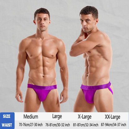 JOCKMAIL 3PCS/Pack Jock straps for Men Breathable Mens Jockstrap Athletic Supporter for Gym,Nightclubs & Special Occasions