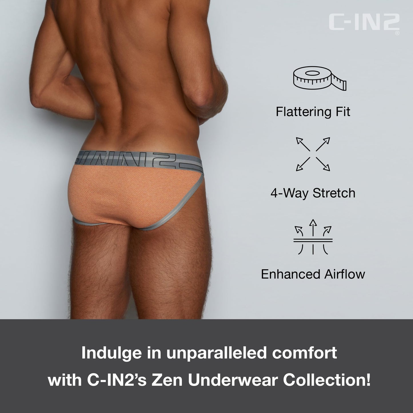 C-IN2 Zen Dash Brief | Otto Orange Heather- X-Large