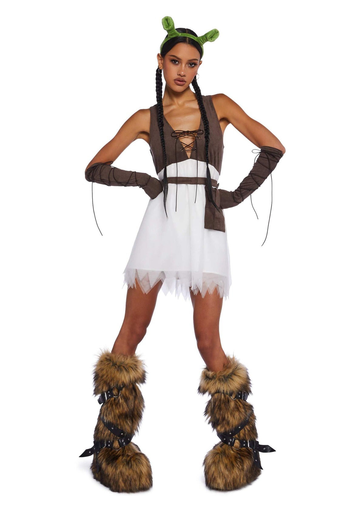 Dolls Kill Ogre Princess Halloween Costume - Swamp Fairytale Outfit by Trickz N' Treatz - XX-Small