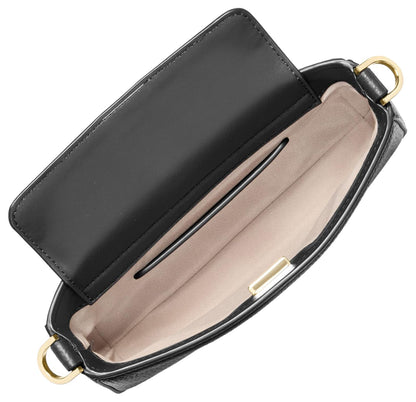 Michael Kors Women's Bryant Small Convertible Crossbody Bag, Gold-Tone Hardware/Black