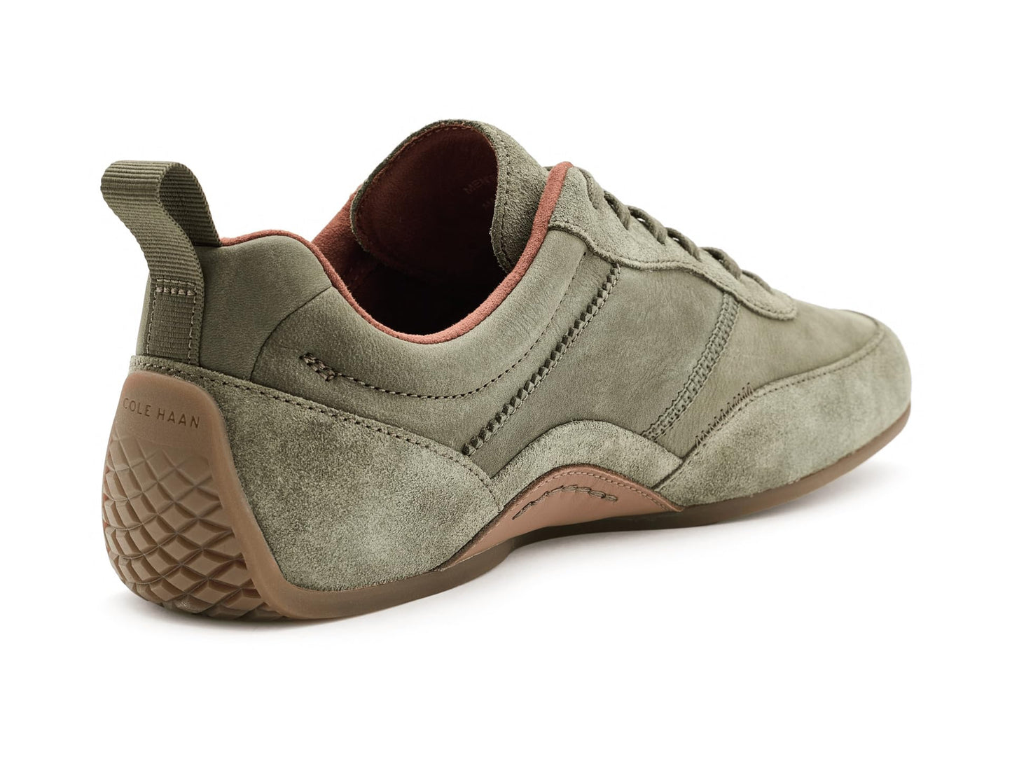 Cole Haan Men's Grandpro Lemans Sneakers, Dusty Olive Suede/Tuscan Sand/Light Whiskey, 13-M US