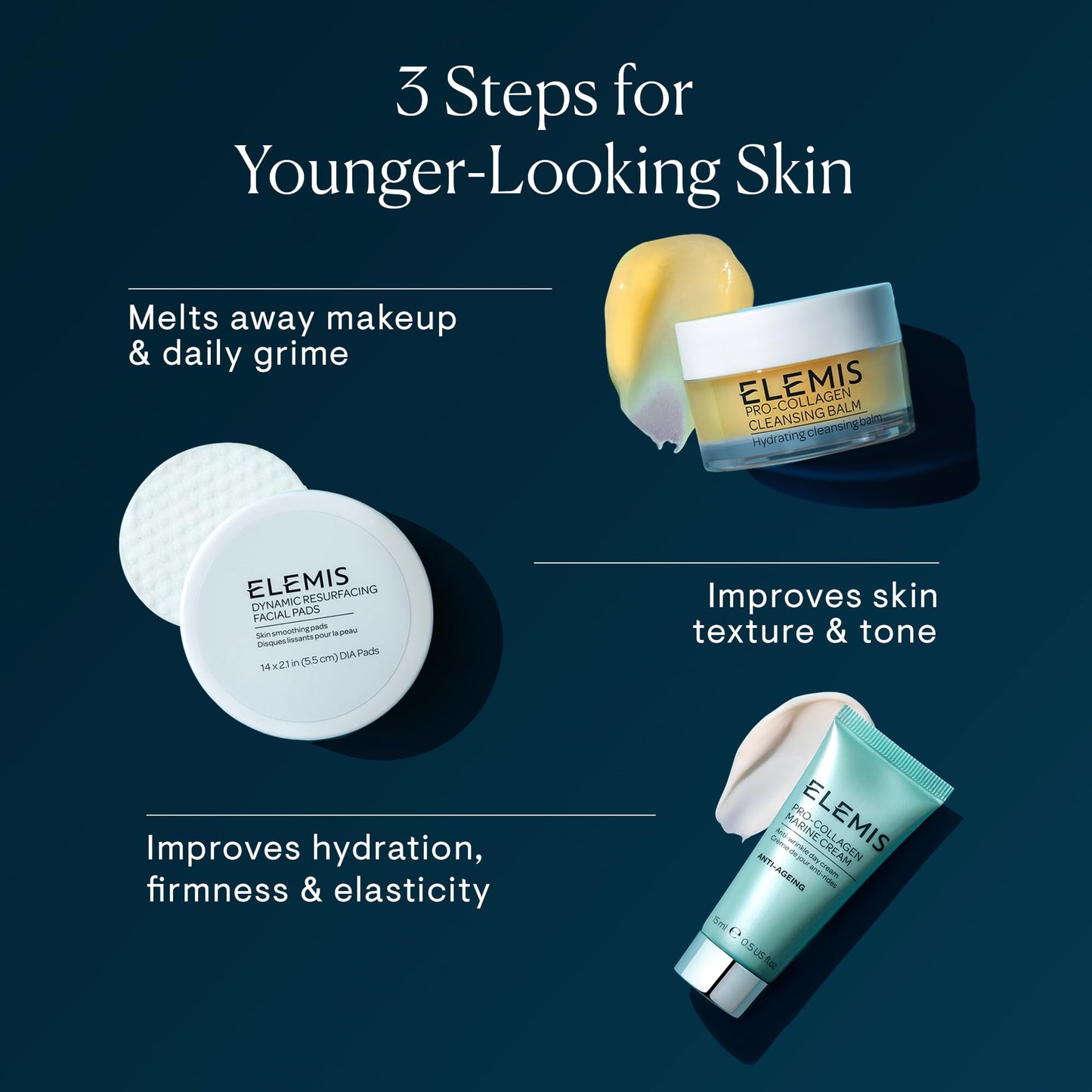 ELEMIS Pro-Collagen Marine Cream, Anti-wrinkle Day Cream, 0.5 Fl Oz