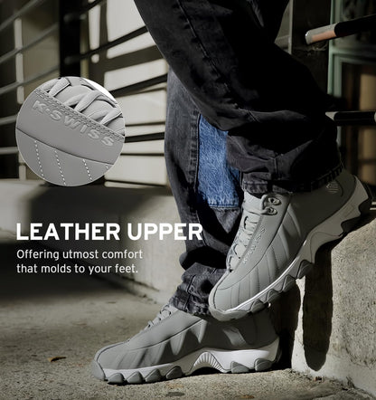 K-Swiss Men's ST329 CMF Sneaker, Neutral Gray/Silver, 11.5 M