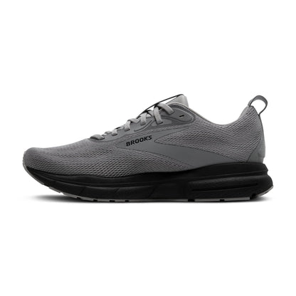 Brooks Men’s Trace 4 Neutral Running Shoe - Grey/Black/Ebony - 10.5 Medium
