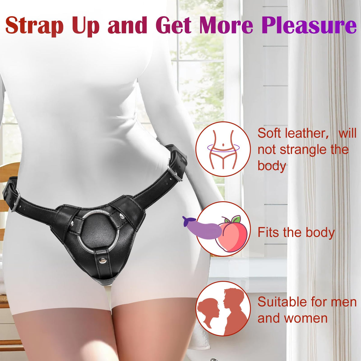 Strap On Dildo Harness Adult Sex Toys for Women Men Pegging Dildo