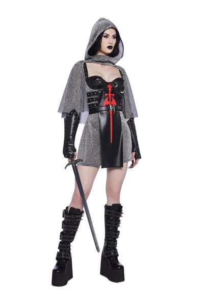 Dolls Kill Medieval Knight Womens Costume - Renaissance Outfit by Trickz N' Treatz - XX-Small