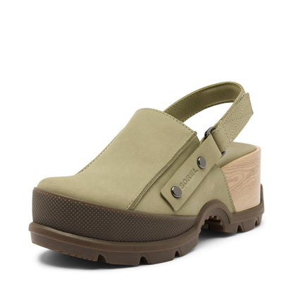 Sorel Women's Roam’N Clog RBR, Dusty Twill/Gum 15, 10.5 Regular