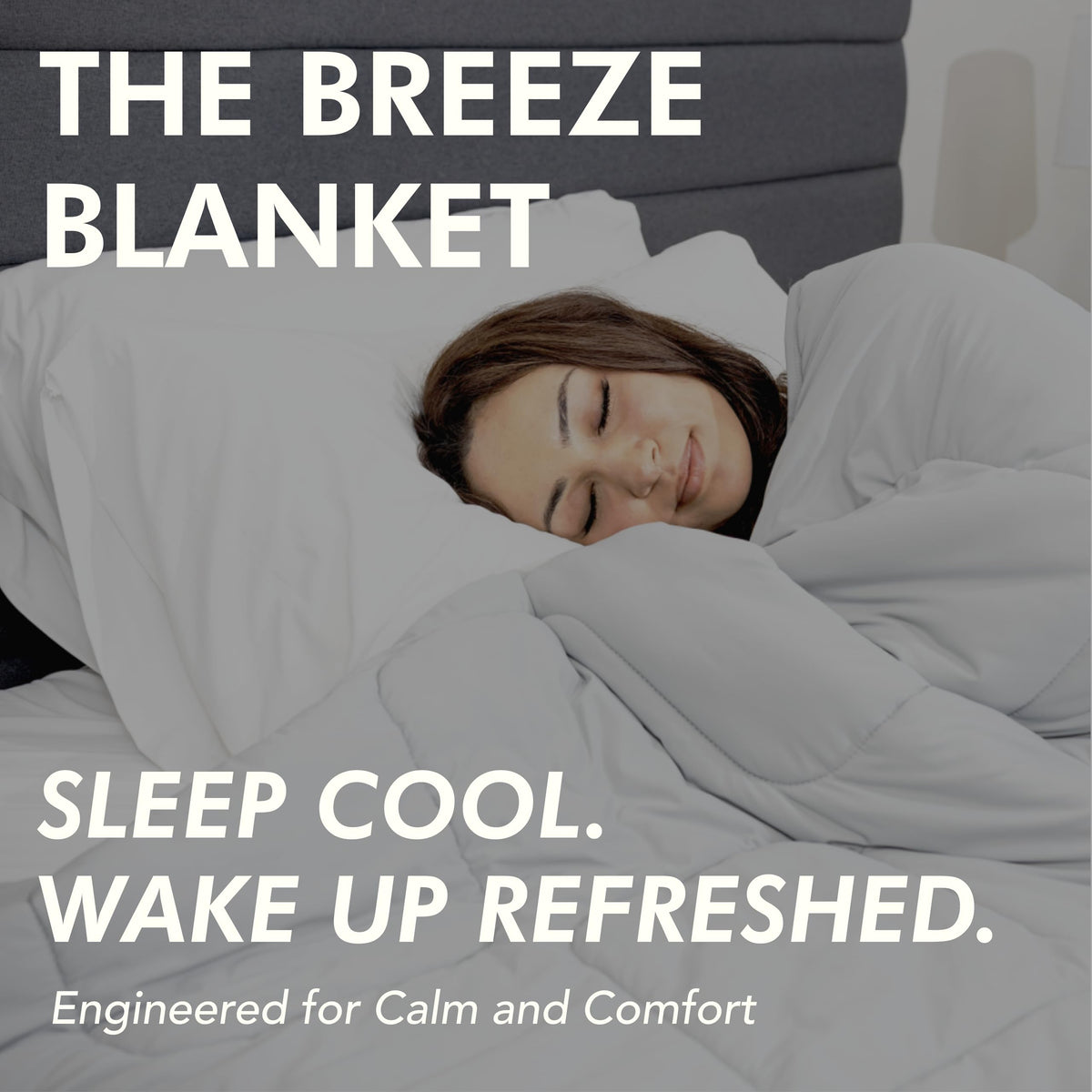 Plufl Breeze Blanket Cooling Comforter, Queen 76" x 80", Cool Gray Bedding