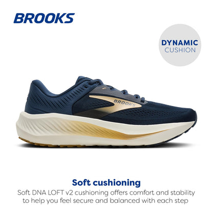 Brooks Men’s Anthem 8 Neutral Running Shoe - Blue/Spellbound/Starfish - 8.5 Medium
