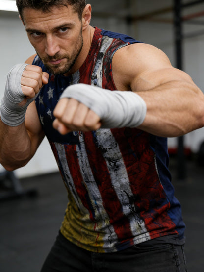 Heralady Mens 4th of July Tank Top American Flag Patriotic Sleeveless Graphic Independence Day Shirt P2 L