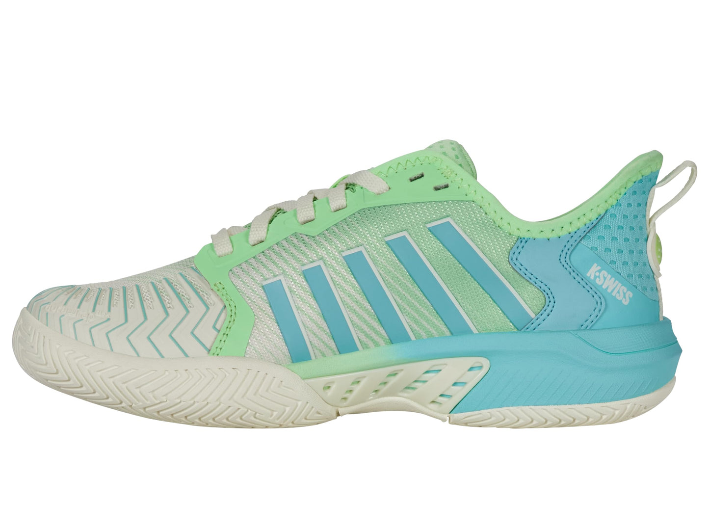 K-Swiss Women's Pickleball Supreme Shoe, Egret/Patina Green, 5.5 M