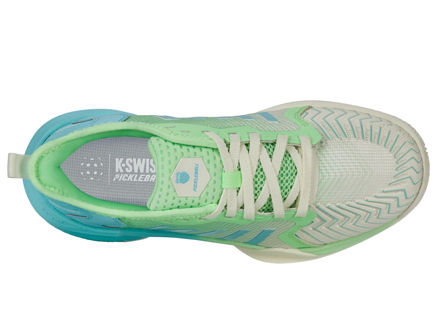K-Swiss Women's Pickleball Supreme Shoe, Egret/Patina Green, 5.5 M