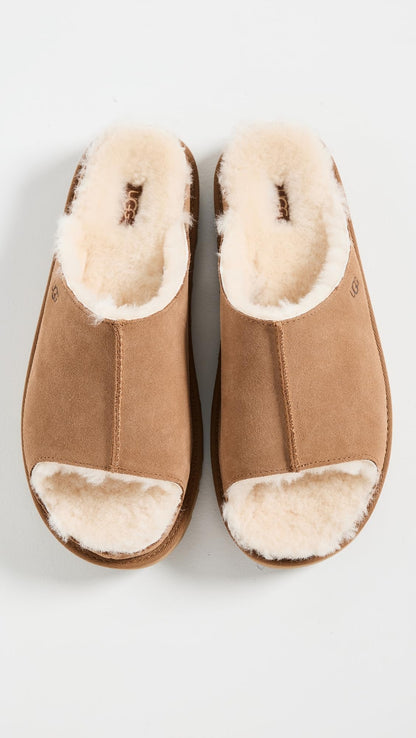 UGG Women's Greenport Slide Sandal, Chestnut, 8
