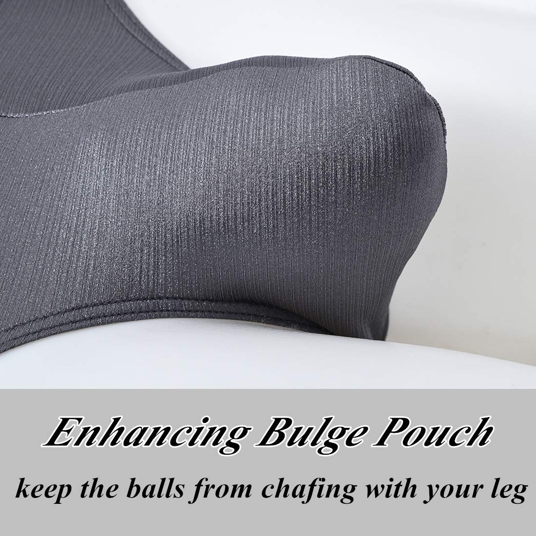 Mens Low Rise Underwear Briefs- Sexy Enhancing Big Pouch Ice Silk Bulge Pouch - Large Size