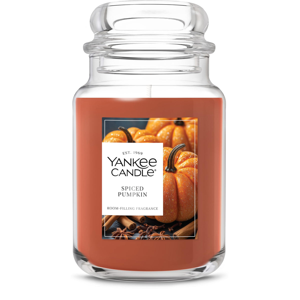 Yankee Candle Spiced Pumpkin Scented Candle, 22oz Large Jar