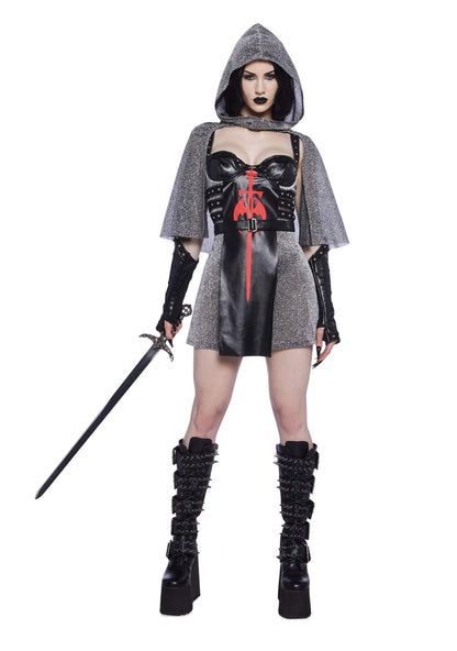 Dolls Kill Medieval Knight Womens Costume - Renaissance Outfit by Trickz N' Treatz - XX-Small