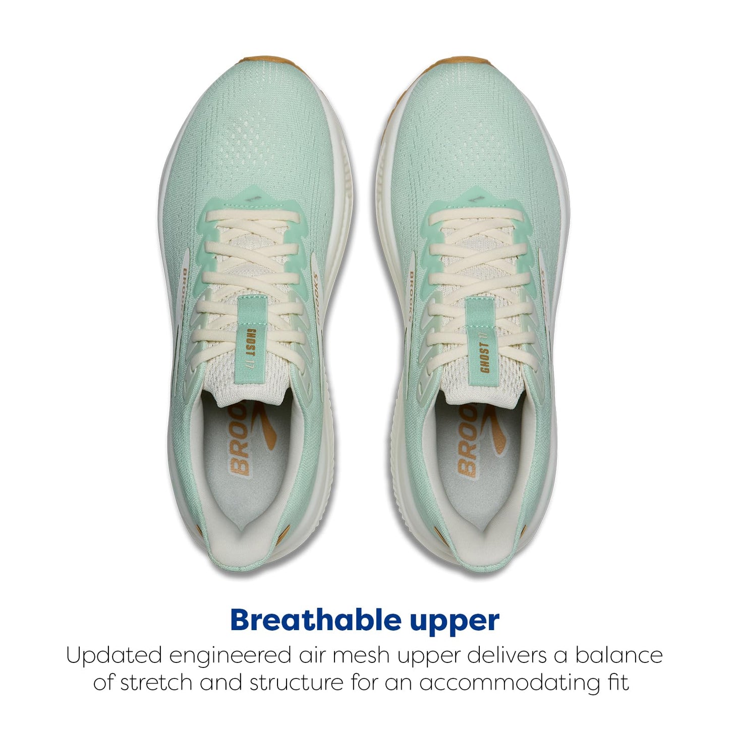 Brooks Women's Ghost 17 Honeydew/Coconut/Taffy 7.5 Medium