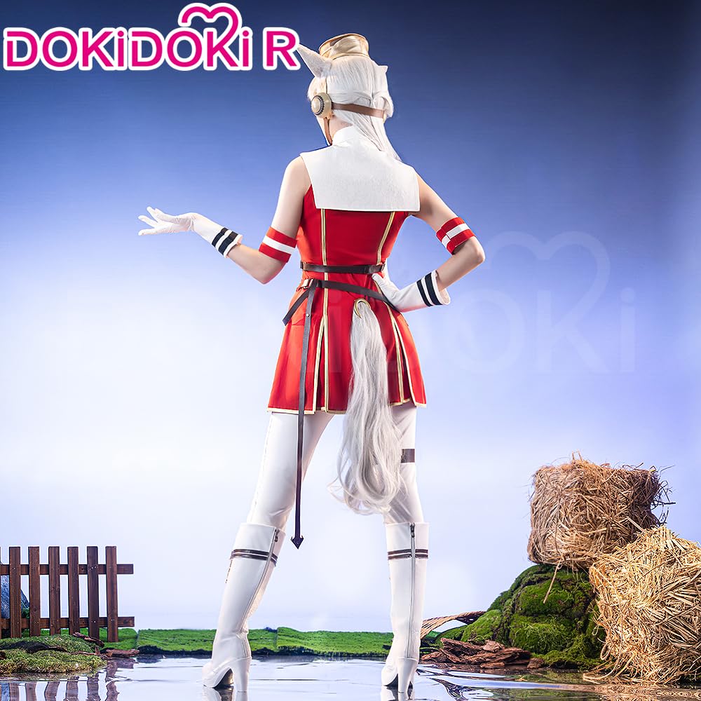 KIRA KIRA Anime Game Cosplay Costume Doki-R Red Uniform Dress Halloween Costume Plus Size