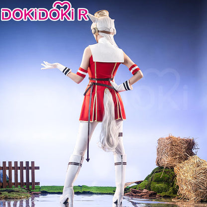 KIRA KIRA Anime Game Cosplay Costume Doki-R Red Uniform Dress Halloween Costume Plus Size