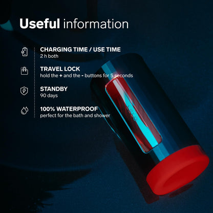 LELO F1S V3 Pleasure Console With App, Adult Sex Toys for Men, Automatic Male Sex Toy with 8 Settings And an AI, Male Masturbator, Penis Vibrator, Red