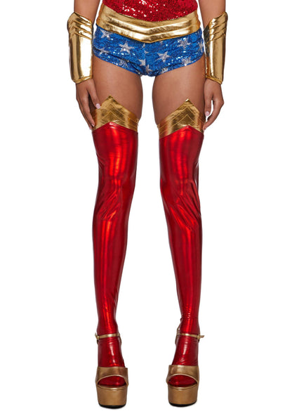Dolls Kill Warrior Hero Costume Set by Trickz N' Treatz, XX-Small