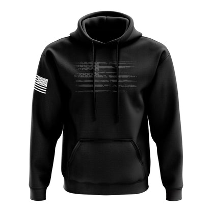 Tactical Pro Supply Patriotic American Flag Heavyweight Hoodies for Men and Women | Phantom Flag, 3XL