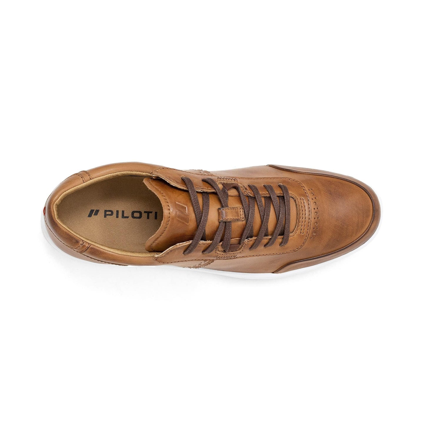 Piloti Driving Shoes for Men, Avenue Italian Leather Driving Performance Everyday Sneakers for Men,Cognac 10