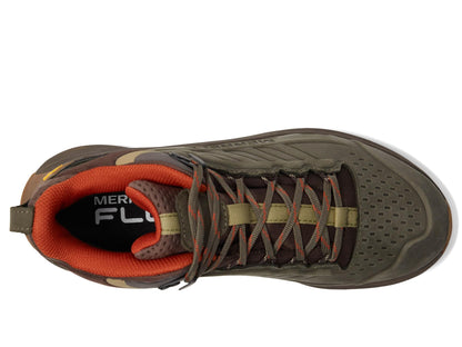 Merrell Men's Moab Speed 2 Leather Mid Waterproof Hiking Boot Olive 14.0 Medium