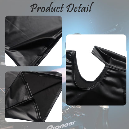 QiaTi Men's Faux Leather Vest Black Sleeveless Tank Top Cut Out Slim Fit Undershirts for Rave