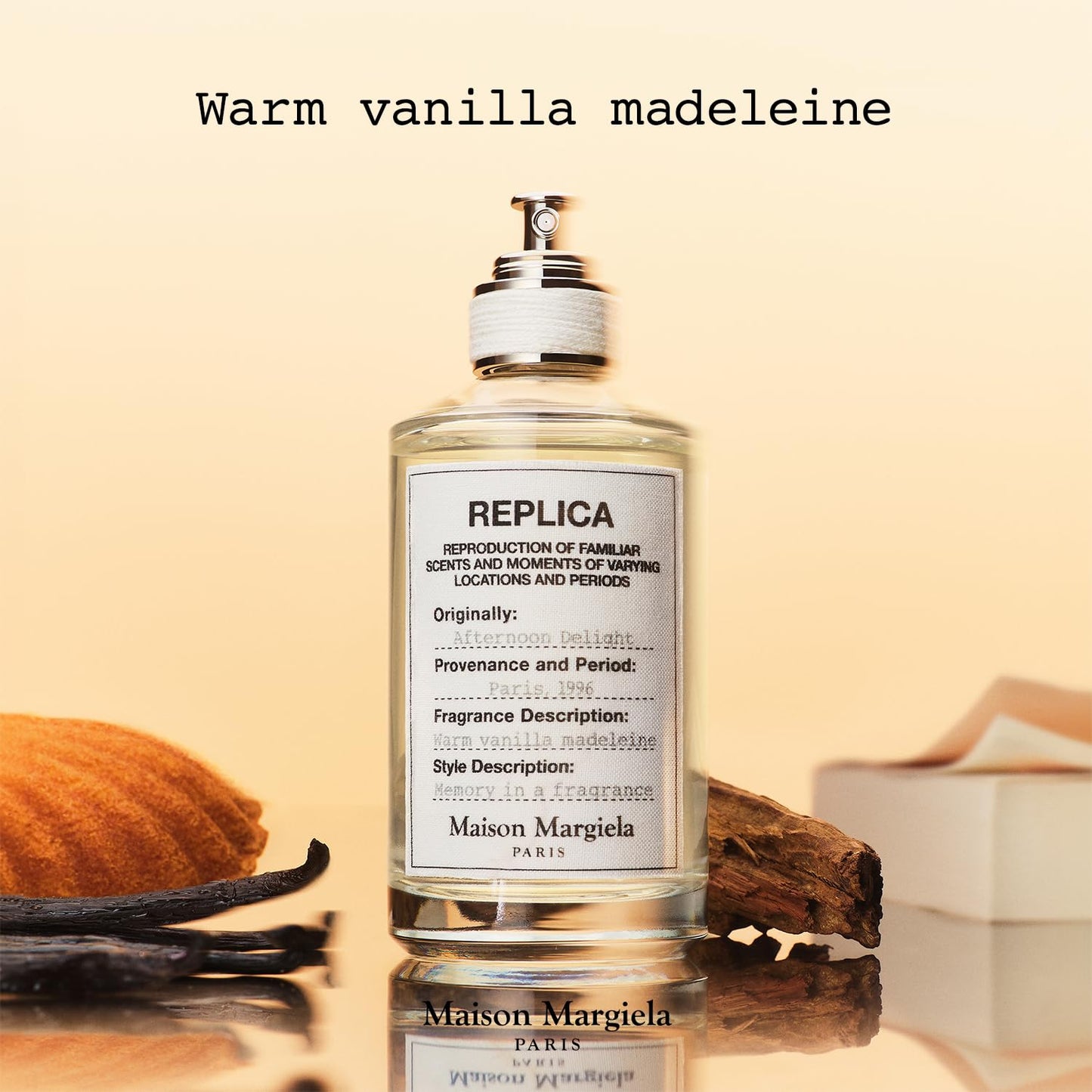 Maison Margiela - Replica - Afternoon Delight Eau de Toilette - Warm & Cozy Fragrance - With Vanilla & Sandalwood - 3.4 Fl Oz