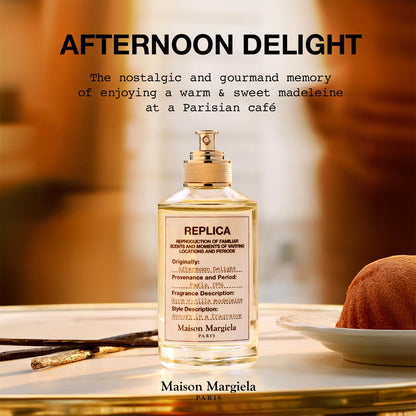 Maison Margiela - Replica - Afternoon Delight Eau de Toilette - Warm & Cozy Fragrance - With Vanilla & Sandalwood - 3.4 Fl Oz
