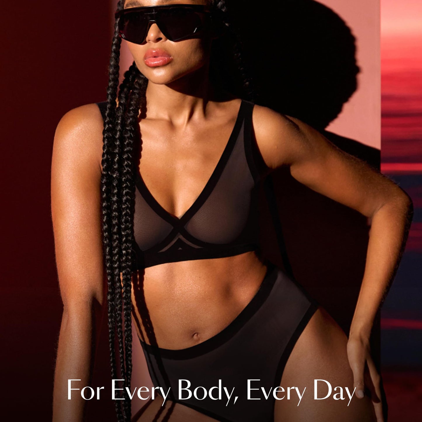 EBY Seamless Sheer Bralette: Black, Bras for Women, Size -XL