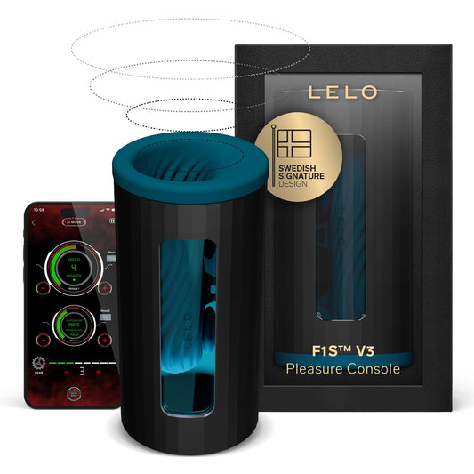 LELO F1S V3 Pleasure Console With App, Adult Sex Toys for Men, Automatic Male Sex Toy with 8 Settings And an AI, Male Masturbator, Penis Vibrator, Red