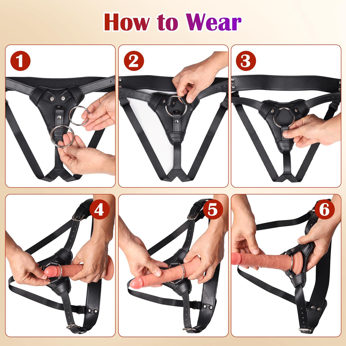 Strap On Dildo Harness Adult Sex Toys for Women Men Pegging Dildo