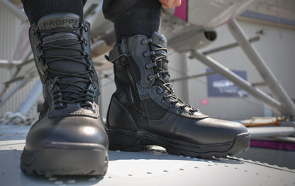Propper Men's Series 100 8" Side Zip Boot Military and Tactical, Black, 8