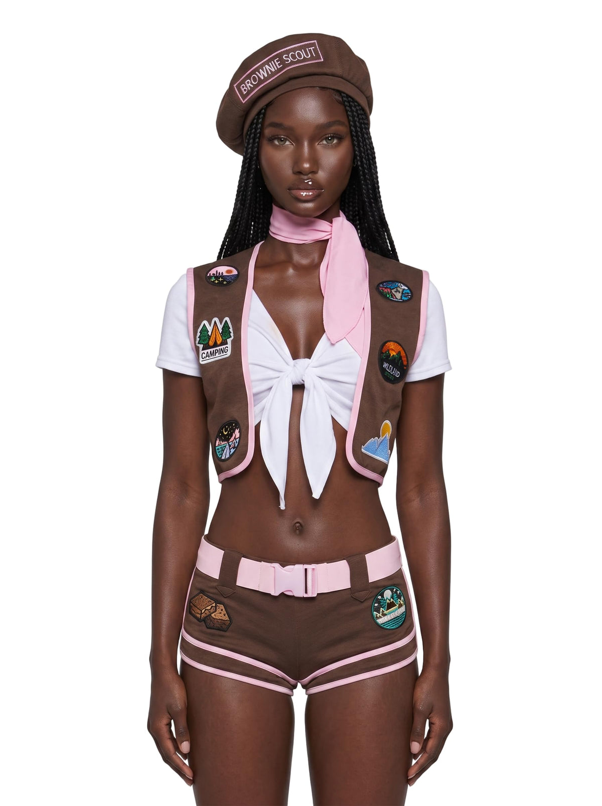 Dolls Kill Camp Scout Costume Set by Trickz N' Treatz, XX-Small