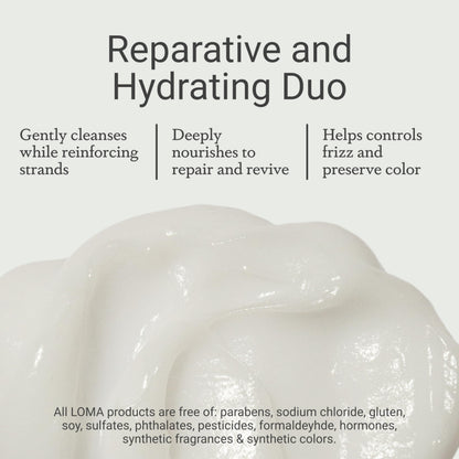 LOMA Nourishing Shampoo and Nourishing Conditioner (DUO PACK) 33 Ounce (Liter)