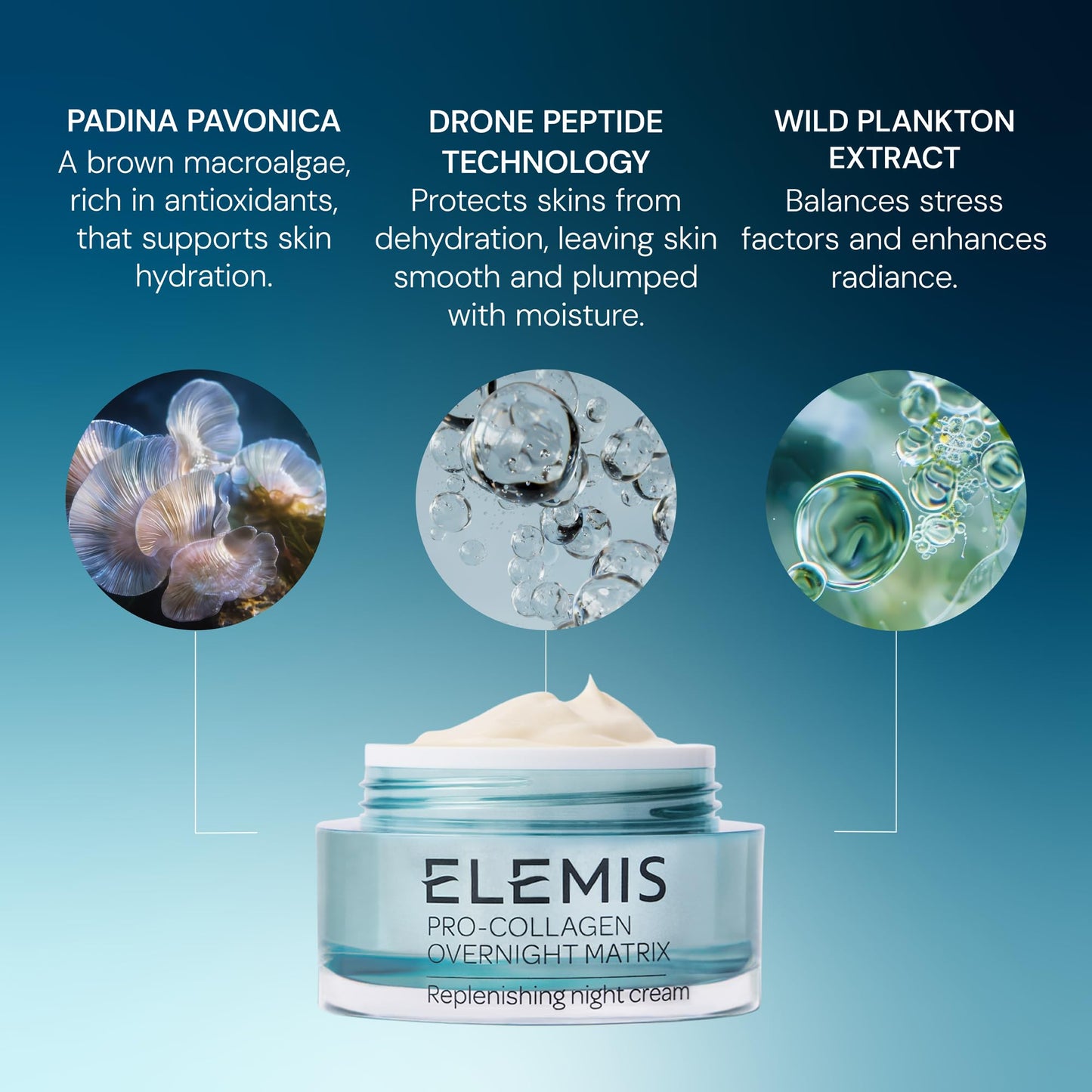 ELEMIS Pro-Collagen Overnight Matrix 50ml, Anti-Aging Night Cream To Firm, Smooth & Replenish Skin