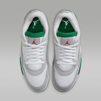 Air Jordan 4 RM Men's Shoes (FQ7939-103, White/Neutral Grey/Wolf Grey/Pine Green) Size 9.5