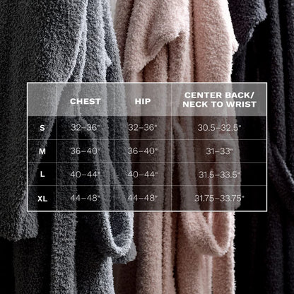 LUXOME Ultra Plush Robe (Medium) | Full-length | Dual Belt Loops | Unisex | Soft & Cozy | Charcoal