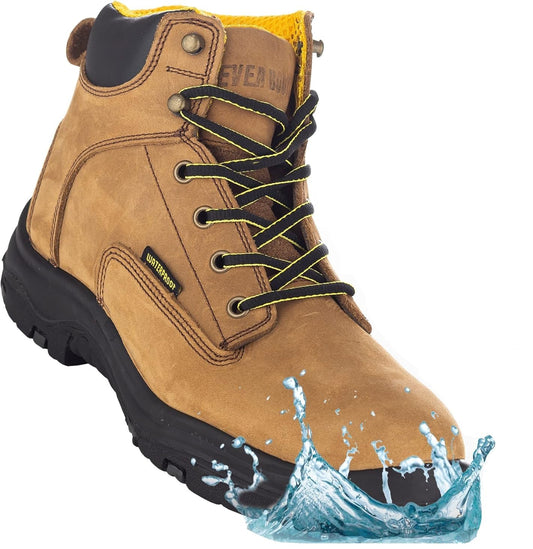 EVERBOOTS Ultra Dry Men's Waterproof Lightweight Work Boots 8, COPPER