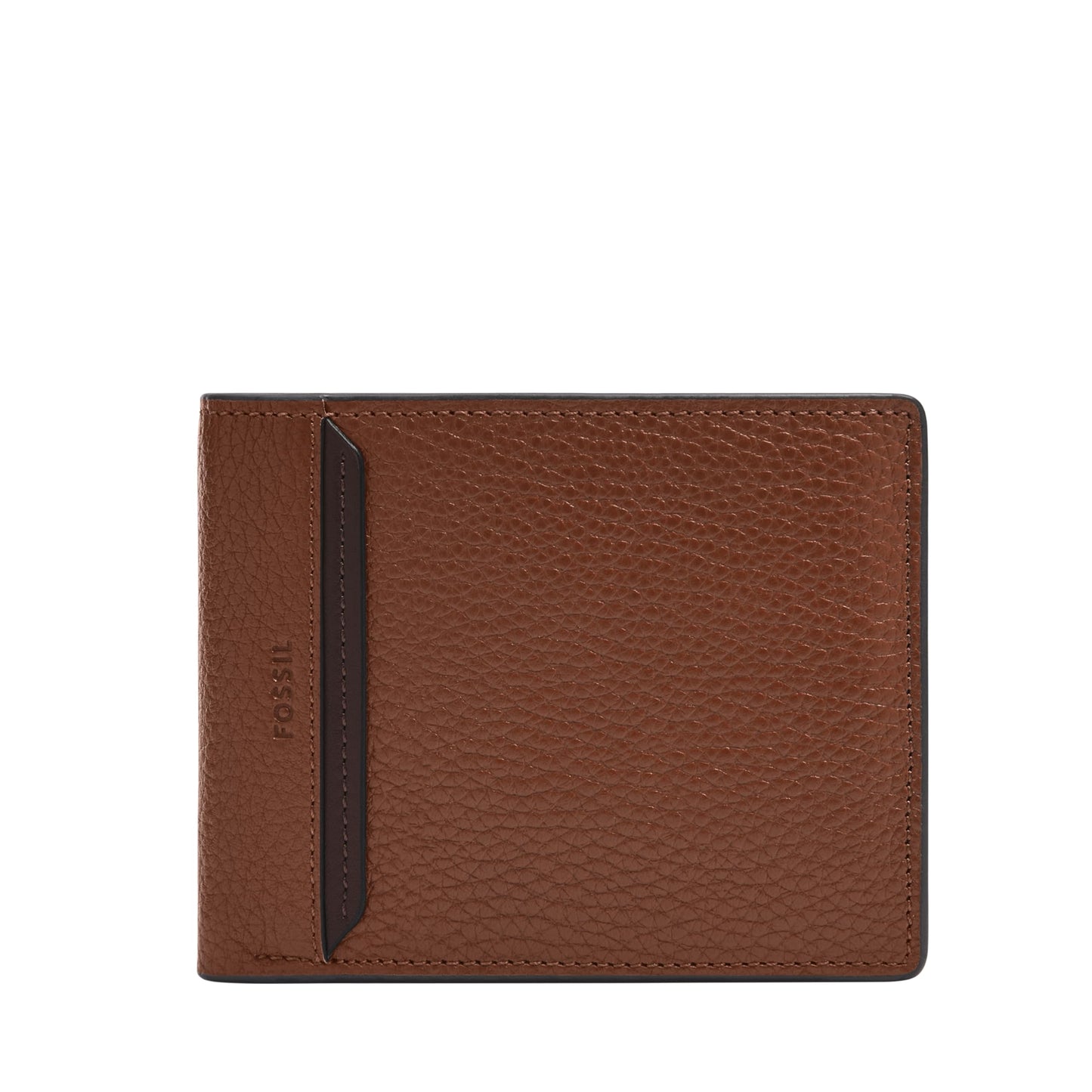 Fossil Men's Bifold Passcase Wallet, Huntington Brown, One Size
