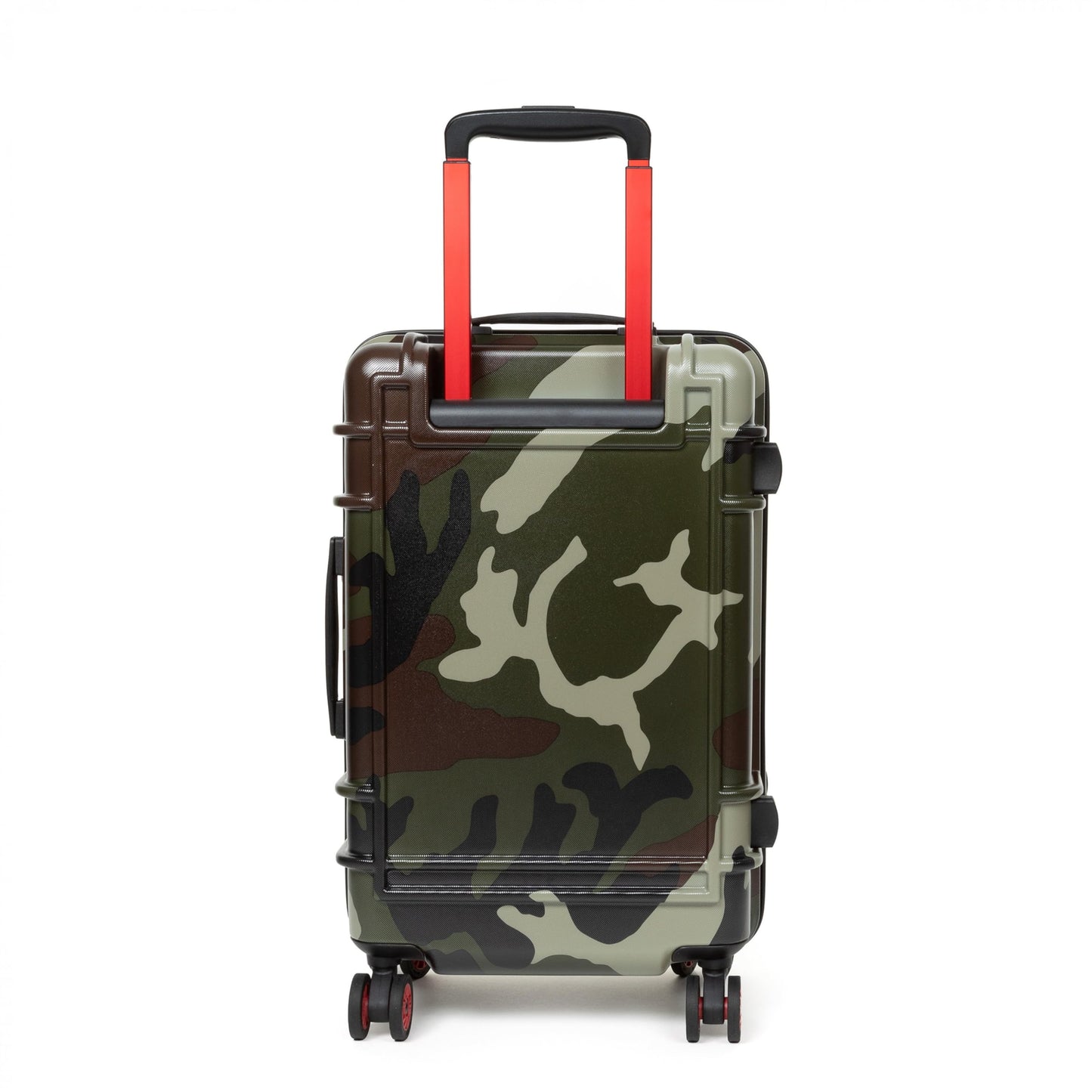 EASTPAK Resist'R Zip S – 34L Hardshell Suitcase with Dual Compartments, TSA Lock, Silent 360° Spinner Wheels & Water-Resistant Design, Camo