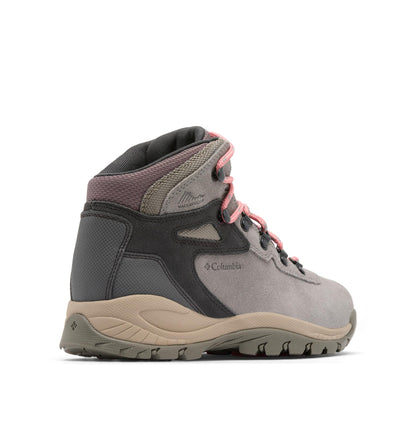 Columbia Womens Newton Ridge Plus Waterproof Amped, Stratus/Canyon Rose, 9