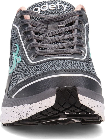 Gravity Defyer g-defy Mighty Walk Women’s Orthopedic Comfort Shoes Plantar Fasciitis | VersoShock All-Day Comfort | Wide Toe Box | Reduces Pain for All Activities Gray, Pink