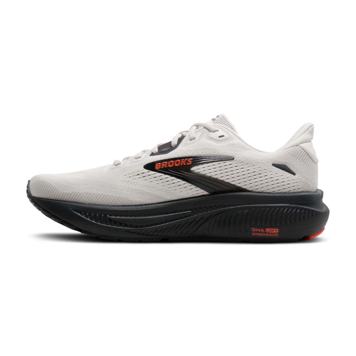 Brooks Men’s Ghost 18 Neutral Running & Walking Shoe - Coconut/Pearl/Tigerlily - 7 Medium