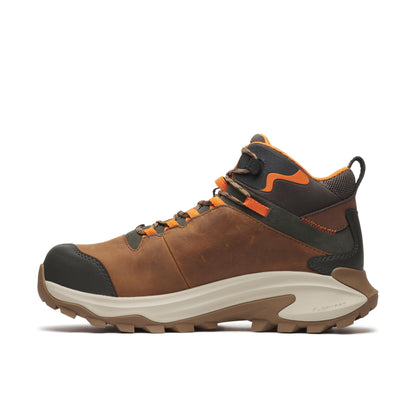 Merrell Men's Moab Speed 2 Mid Waterproof Carbon Fiber Work Construction Boot, Light Brown, 13 Wide